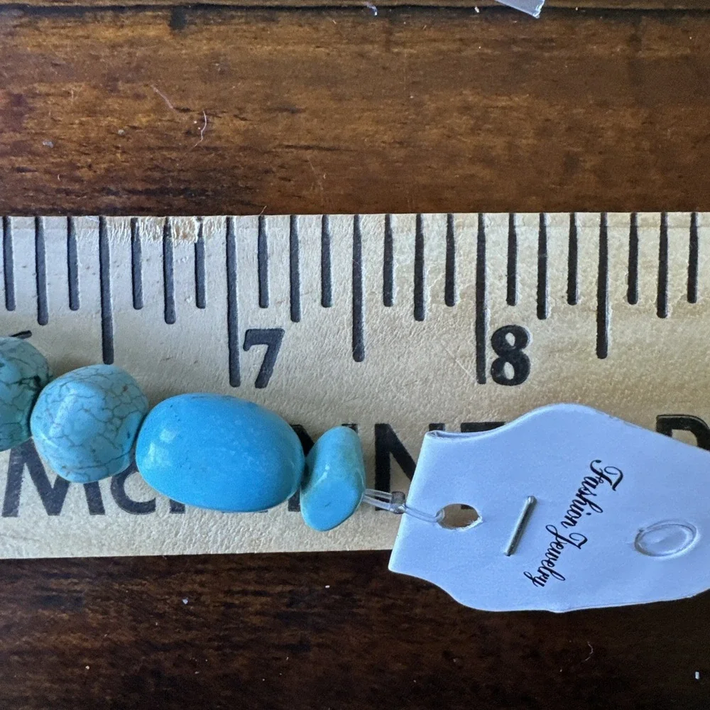 Lapidary Stone Beads 4 Strand Lot Nephrite Jade Fossil Red Coral Blue Turquoise - Picture 11 of 12